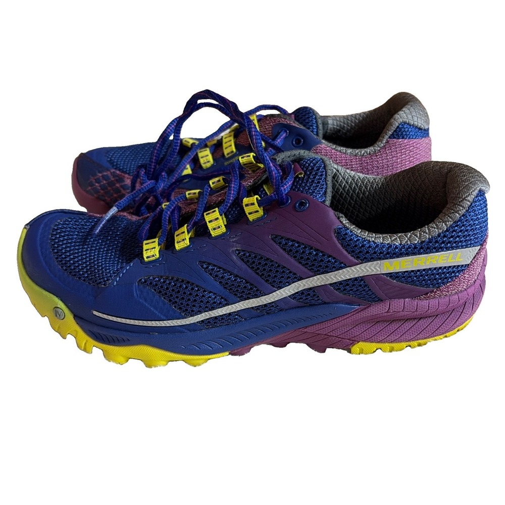 Merrell Trail Shoes All Out Charge Sneaker Women’s Size 7 Purple Outdoor Hiking